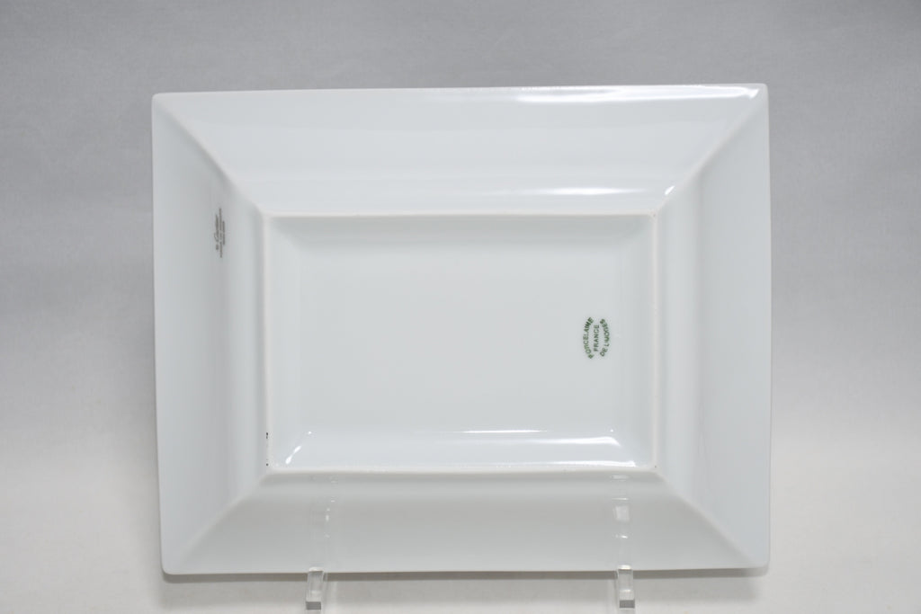 Cartier Change tray Logo silver black porcelain Ashtray