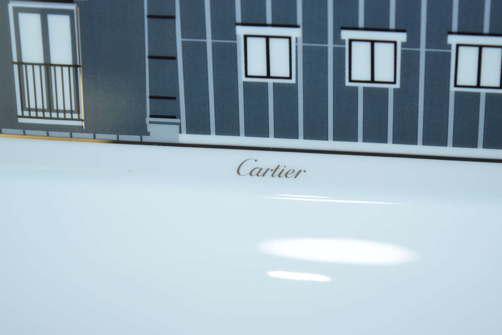 Cartier PANTHERE Square Plate 25 cm Moon midnight Panther Leopard Change Tray