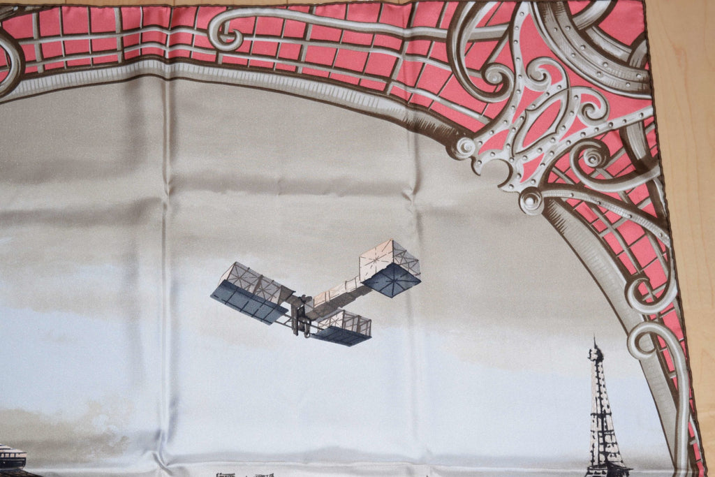 Cartier Scarf Odyssey de Cartier 90 cm Silk Pink Panther motif animal Foulard