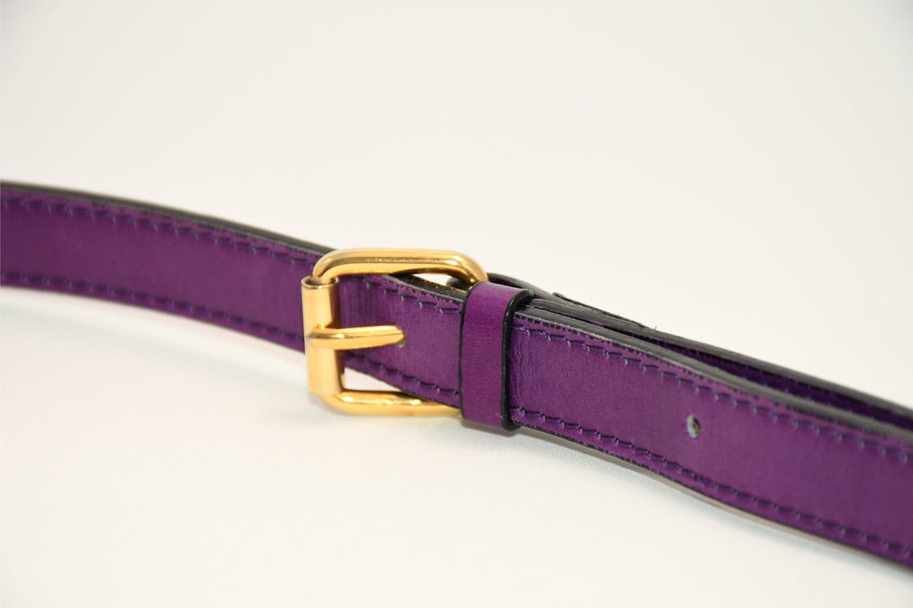 Celine Sholder Bag purple vintage circle logo gold AP307
