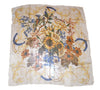 Chanel Scarf Sunflower 90 cm Chiffon Silk mousseline flower muslin 35"