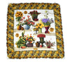 Gucci Scarf Sunflower 87 cm Silk Floral flower Shawl Vintage RA807