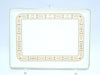 Hermes Aegean Sea soleil Porcelain Plate Rectangular tray Gold Dinnerware