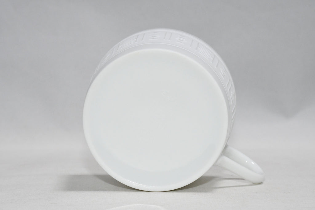 Hermes Aegean Soleil Tea Cup and Saucer 2 set white coffee dinnerware