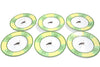 Hermes Africa Bread Plate 16 cm green porcelain cake dessert ostrich Set of 6