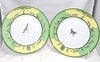 Hermes Africa Dinner Plate 27 cm porcelain green 2 set animal giraffe zebra