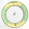Hermes Africa Dinner Plate 27 cm porcelain green animal cheetah 10.75" Y173