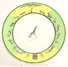Hermes Africa Dinner Plate 27 cm porcelain green animal giraffe 10.75"