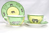 Hermes Africa Morning Cup green 2 set porcelain breakfast soup bowl