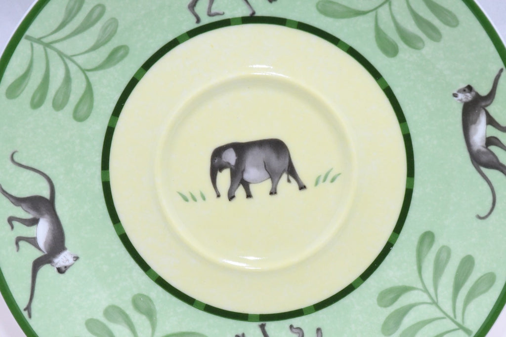 Hermes Africa Morning Cup green 2 set porcelain breakfast soup bowl