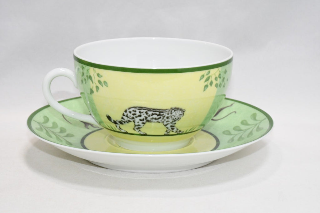 Hermes Africa Morning Cup green 2 set porcelain breakfast soup bowl