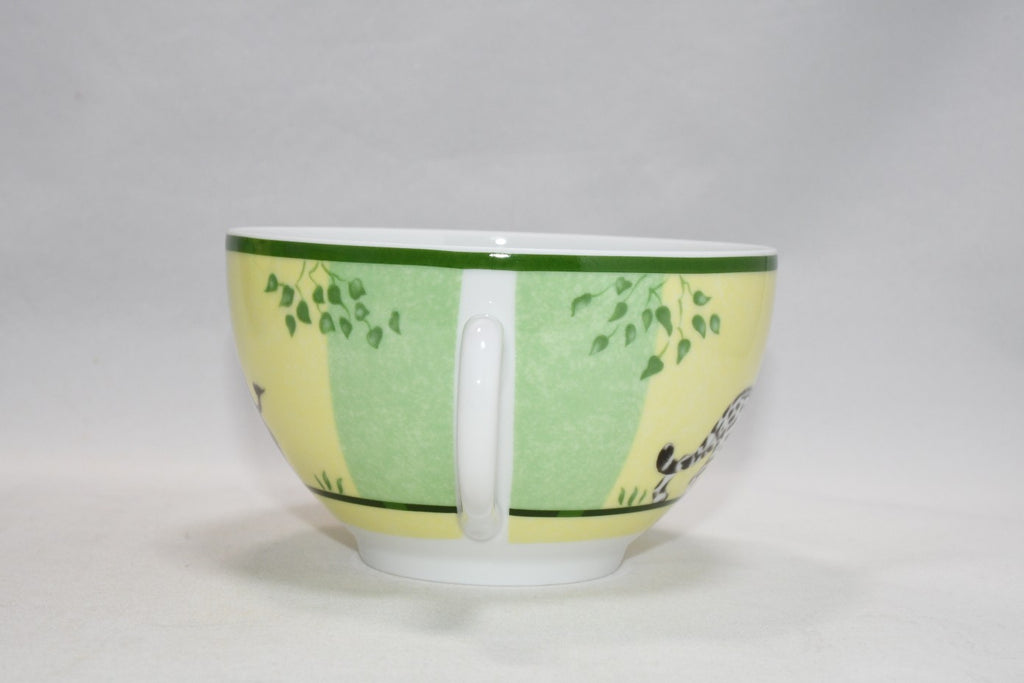 Hermes Africa Morning Cup green 2 set porcelain breakfast soup bowl