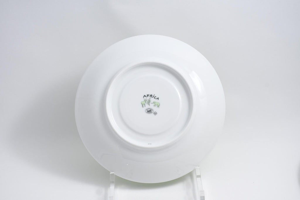 Hermes Africa Morning Cup green porcelain breakfast soup bowl Set of 2