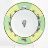 Hermes Africa Soup Plate 22 cm green porcelain morning elephant