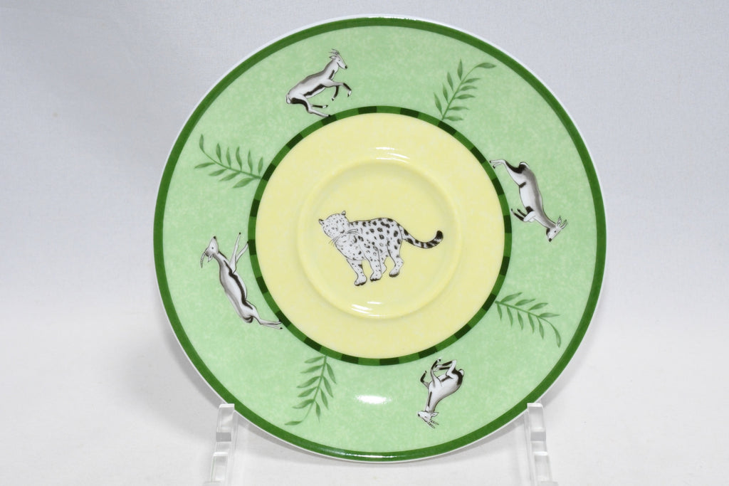 Hermes Africa Tea Cup and Saucer 2 set Green porcelain coffee animal R330