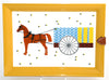 Hermes Atrium Hypnomobile long tray Citrine lacquered wood Leather horse 41 x 30 cm