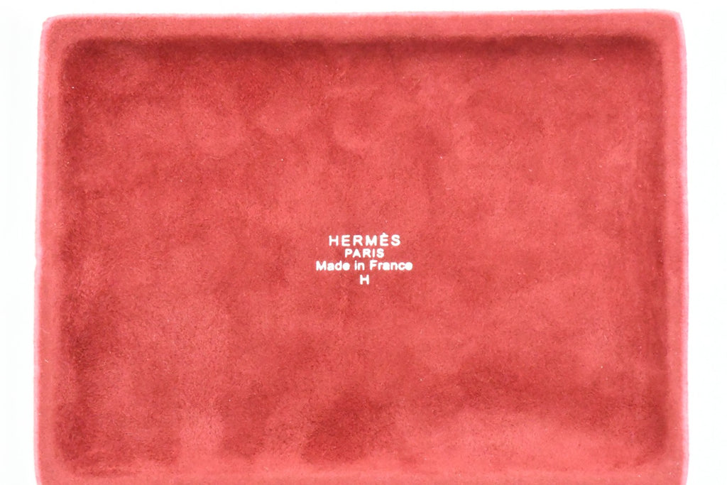 Hermes Belt motif Change tray blue red porcelain Ashtray plate wine dinnerware