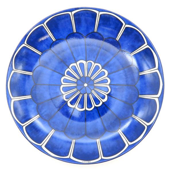 Hermes Bleus d'Ailleurs Bread Plate 16 cm Set of 2 blue porcelain cake dessert