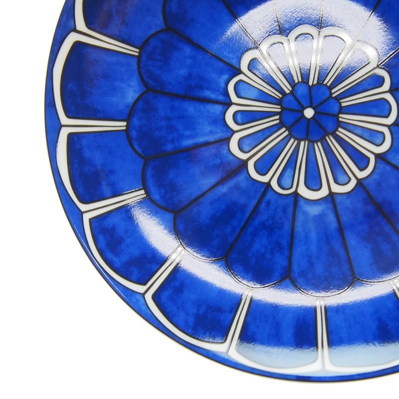 Hermes Bleus d'Ailleurs Bread Plate 16 cm Set of 2 blue porcelain cake dessert