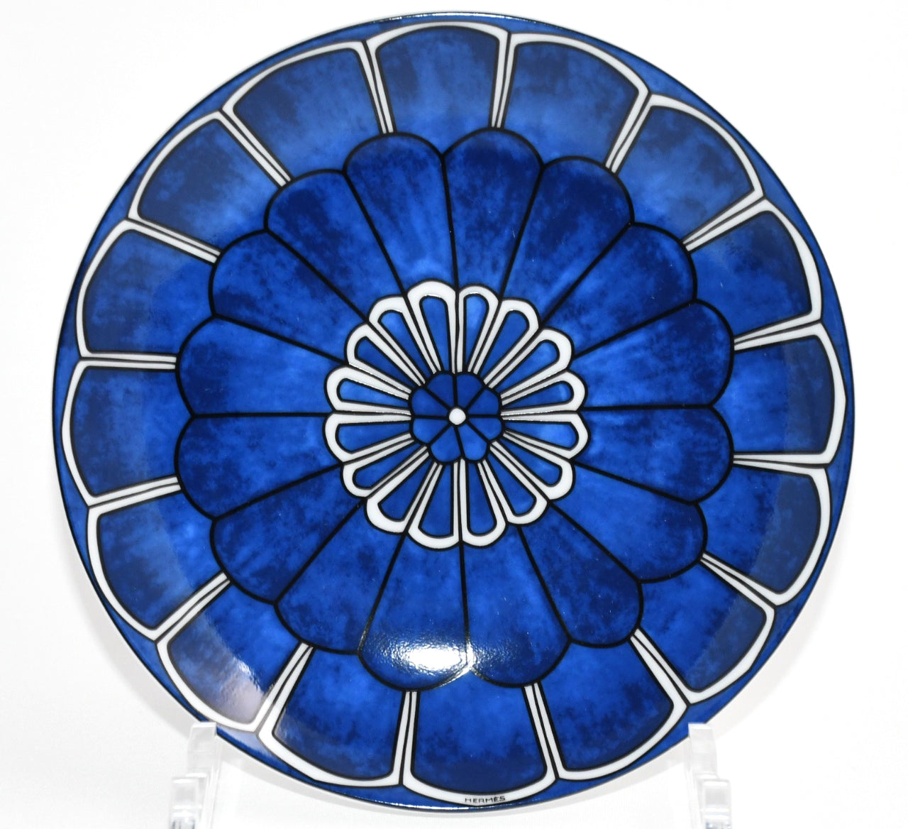 Hermes Bleus d'Ailleurs Bread Plate 16 cm Set of 2 blue porcelain cake dessert 58