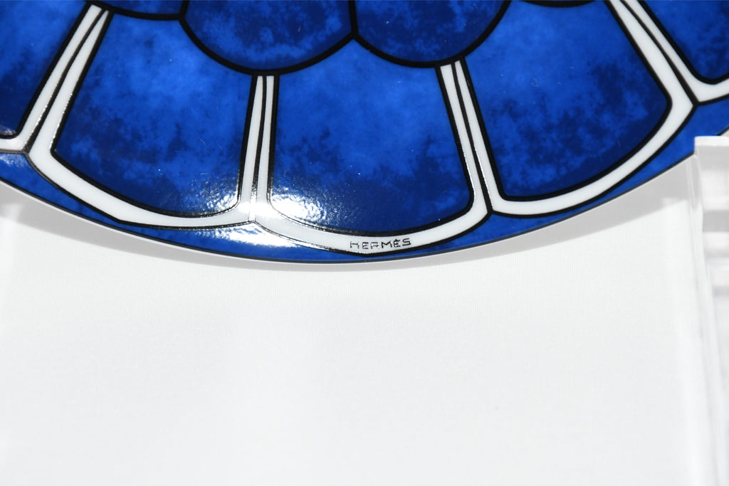 Hermes Bleus d'Ailleurs Bread Plate 16 cm Set of 2 blue porcelain cake dessert 58