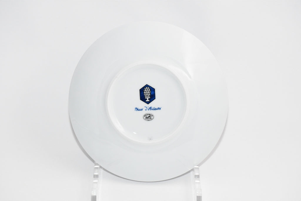 Hermes Bleus d'Ailleurs Bread Plate 16 cm Set of 2 blue porcelain cake dessert 58