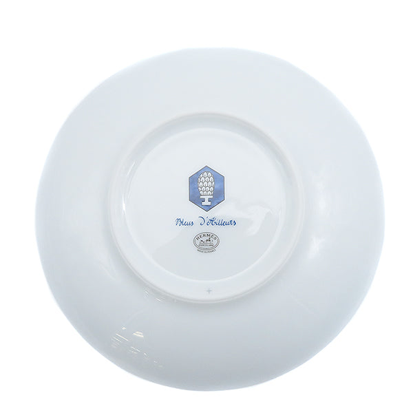Hermes Bleus d'Ailleurs Bread Plate 16 cm Set of 2 blue porcelain cake dessert