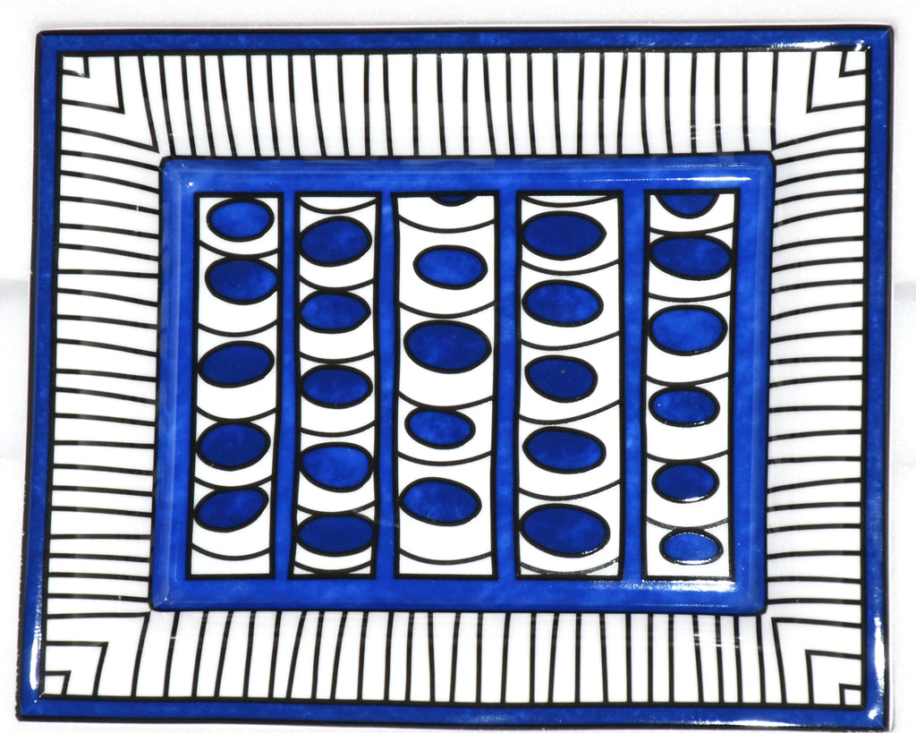 Hermes Bleus d'Ailleurs Change tray porcelain Ashtray blue plate tableware