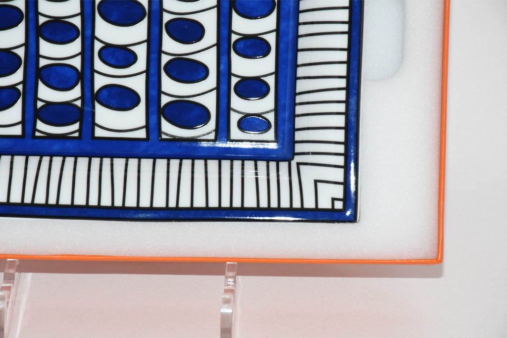 Hermes Bleus d'Ailleurs Change tray porcelain Ashtray blue plate tableware