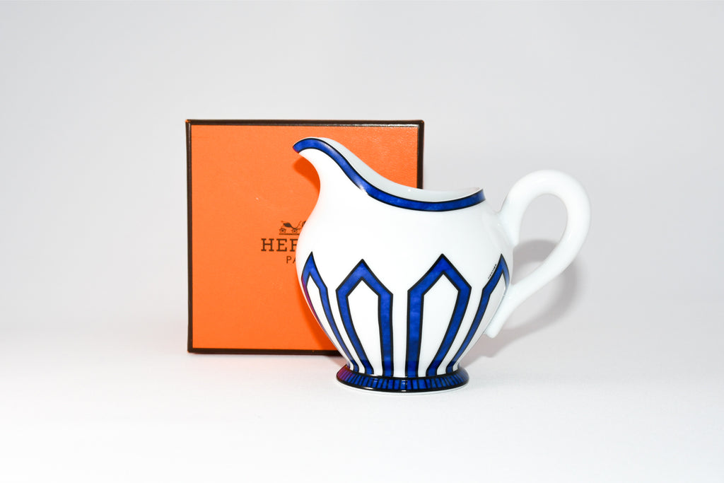 Hermes Bleus d'Ailleurs Creamer pot blue porcelain soup tea coffee cup 200 ml