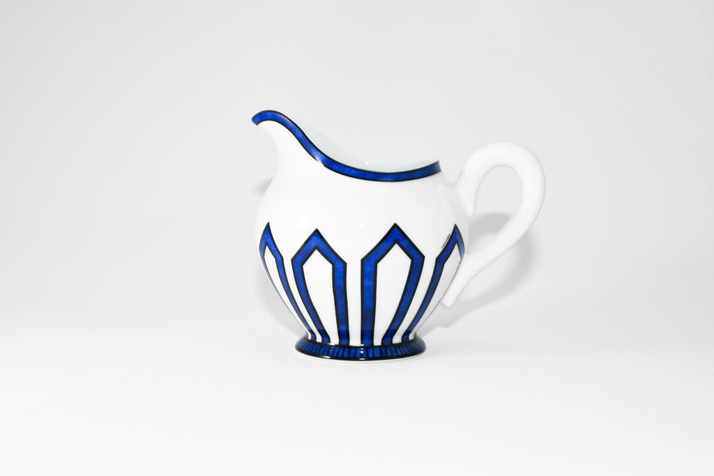 Hermes Bleus d'Ailleurs Creamer pot blue porcelain soup tea coffee cup 200 ml