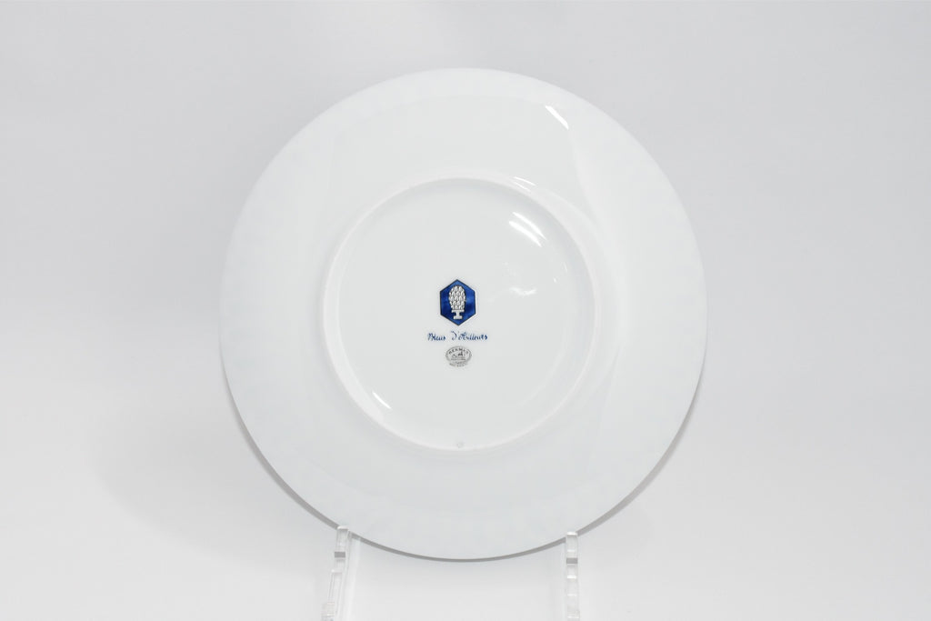 Hermes Bleus d'Ailleurs Dessert Plate 22 cm blue porcelain dinner 8.75" M03