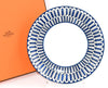 Hermes Bleus d'Ailleurs Dessert Plate 22 cm blue porcelain dinner 8.75" M03
