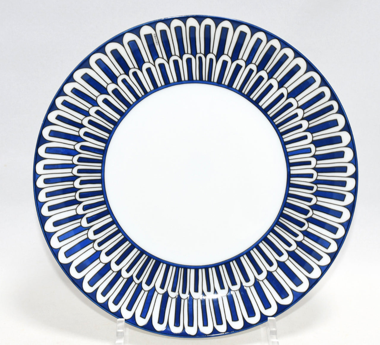 Hermes Bleus d'Ailleurs Dessert Plate 22 cm blue porcelain dinner 8.75"