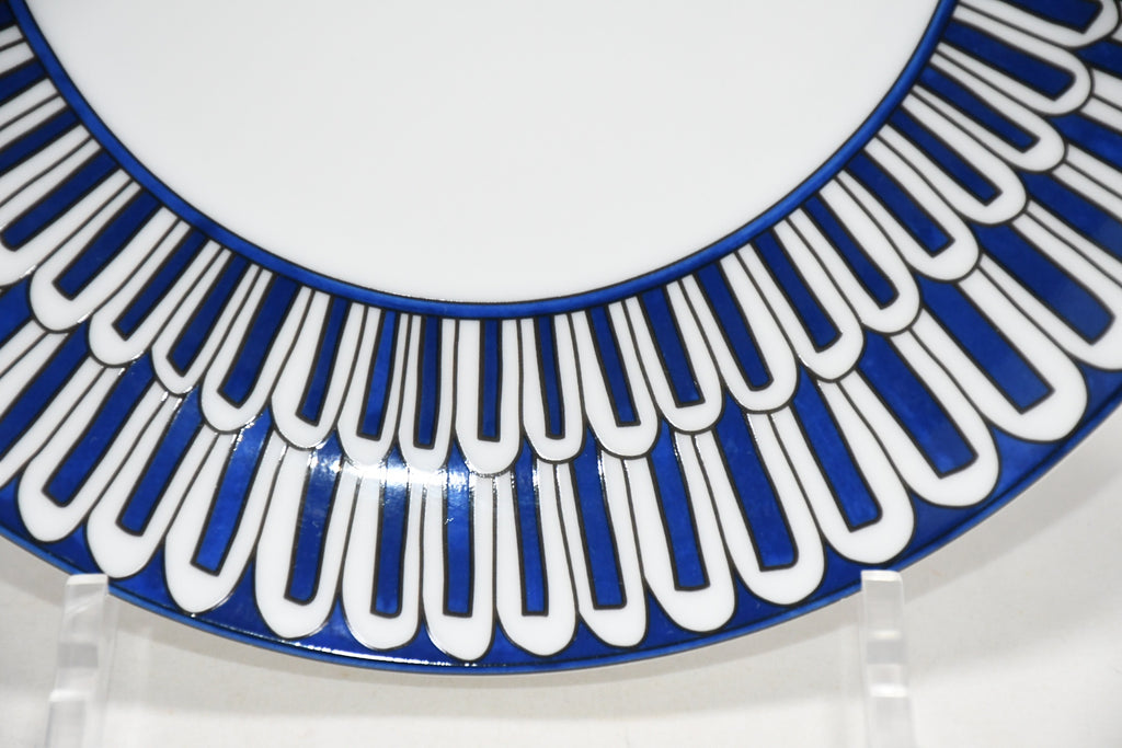 Hermes Bleus d'Ailleurs Dessert Plate 22 cm blue porcelain dinner 8.75"