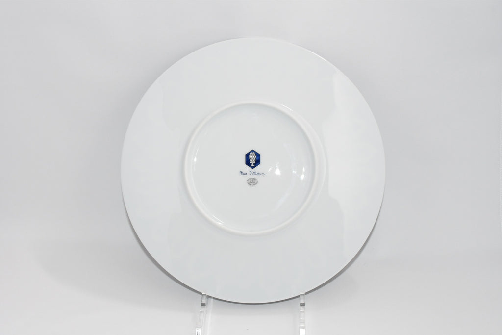 Hermes Bleus d'Ailleurs Dinner Plate 27 cm Set of 2 porcelain tableware blue EX+