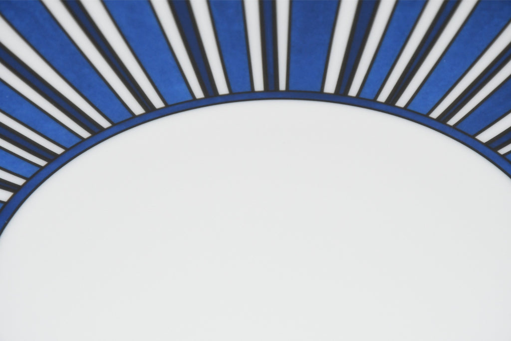 Hermes Bleus d'Ailleurs Dinner Plate 27 cm Set of 2 porcelain tableware blue EX+