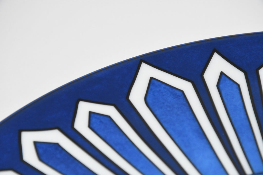 Hermes Bleus d'Ailleurs Dinner Plate 27 cm Set of 2 porcelain tableware blue EX+