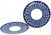 Hermes Bleus d'Ailleurs Dinner Plate 27 cm Set of 2 porcelain tableware blue EX+