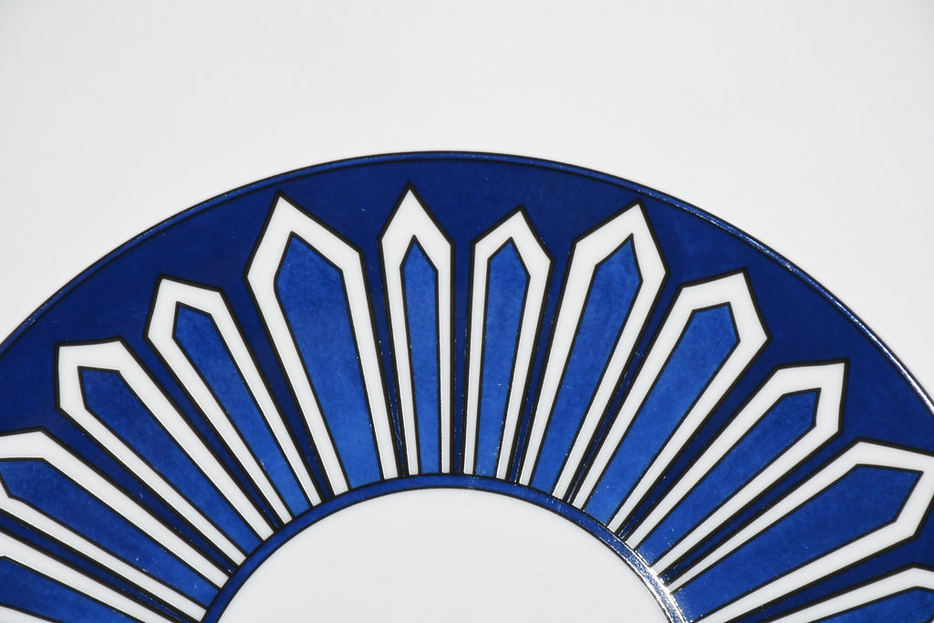 Hermes Bleus d'Ailleurs Dinner Plate 27 cm Set of 2 porcelain tableware blue EX+