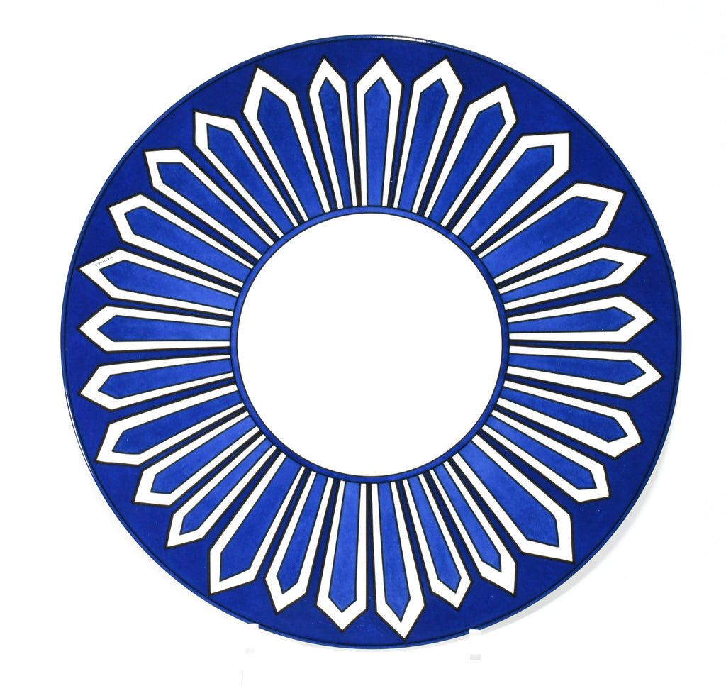 Hermes Bleus d'Ailleurs Dinner Plate 27 cm porcelain tableware blue EX+