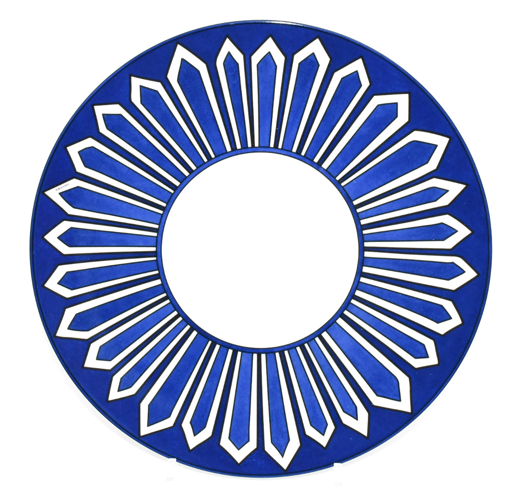 Hermes Bleus d'Ailleurs Dinner Plate 27 cm porcelain tableware blue EX+
