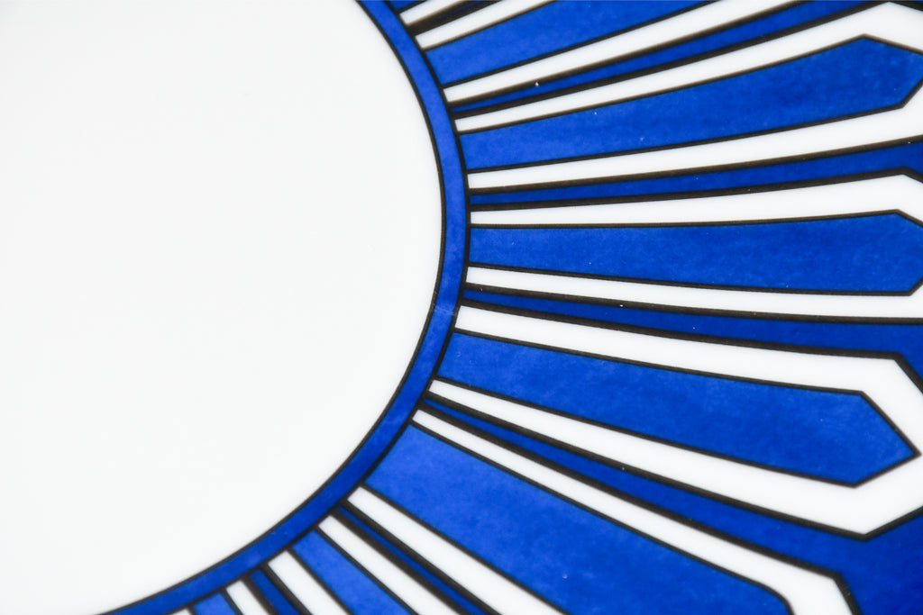 Hermes Bleus d'Ailleurs Dinner Plate 27 cm porcelain tableware blue EX+