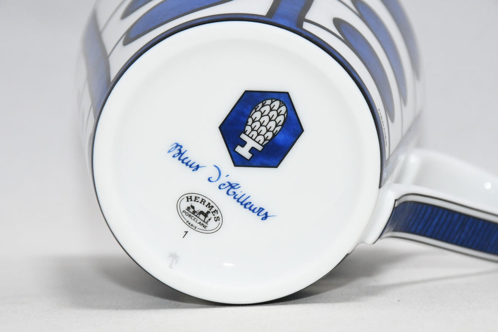 Hermes Bleus d'Ailleurs Mug cup blue dinnerware tea coffee No.1