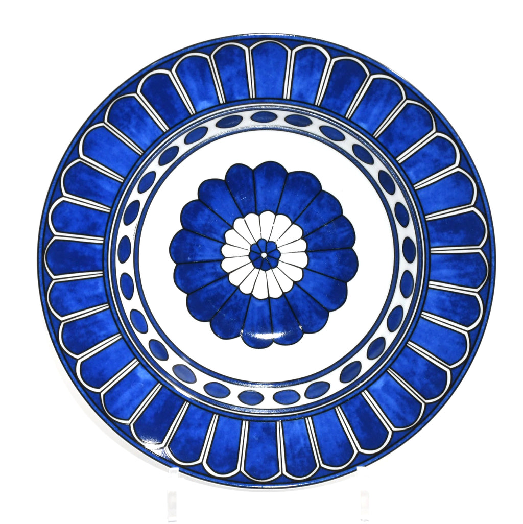 Hermes Bleus d'Ailleurs Pasta Plate 24 cm porcelain soup dinner Ex
