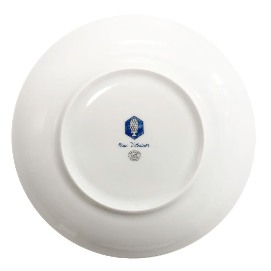 Hermes Bleus d'Ailleurs Set of 2 Dessert Plate 22 cm blue porcelain dinner 8.75"