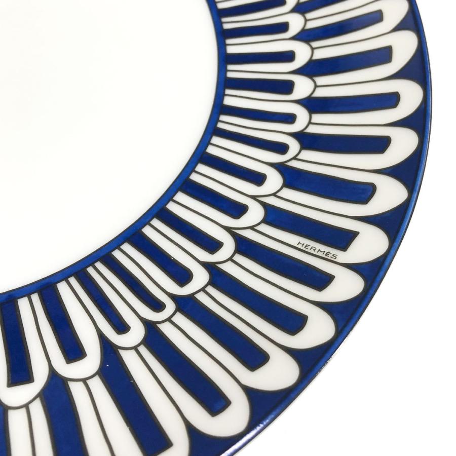 Hermes Bleus d'Ailleurs Set of 2 Dessert Plate 22 cm blue porcelain dinner 8.75"