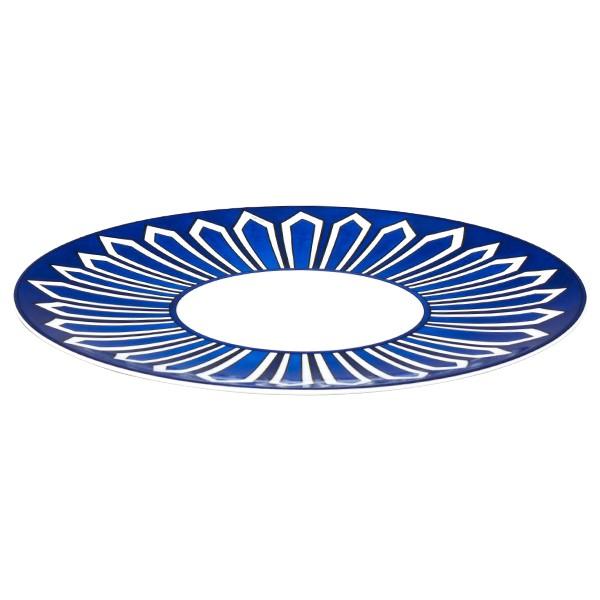 Hermes Bleus d'Ailleurs Dinner Plate 27 cm porcelain tableware blue 10.8" YA39