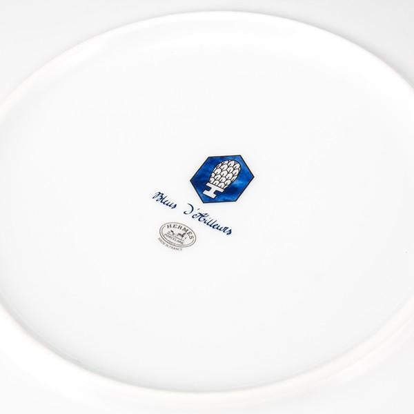 Hermes Bleus d'Ailleurs Dinner Plate 27 cm porcelain tableware blue 10.8"