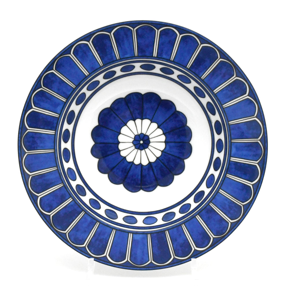 Hermes Bleus d'Ailleurs Set of 2 Pasta Plate porcelain soup dinner 24 cm M014